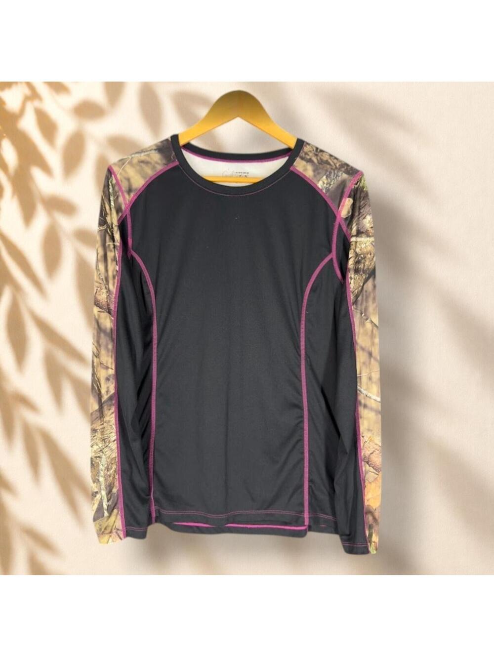 Guide Series Activewear T-Shirt Women XL Black Long Sleeve Running Gym Athletic
